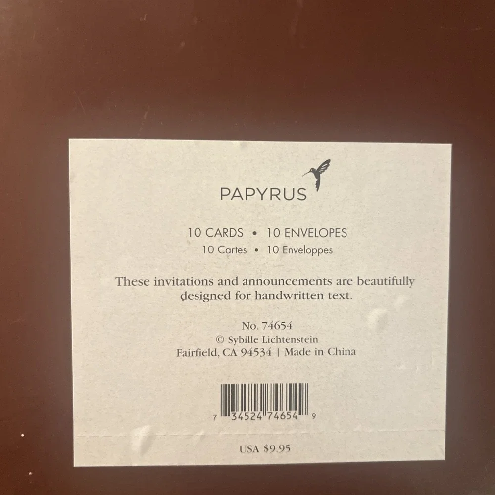 PAPYRUS We've Moved Set Of‎ 10 Brand New Cards & Envelopes